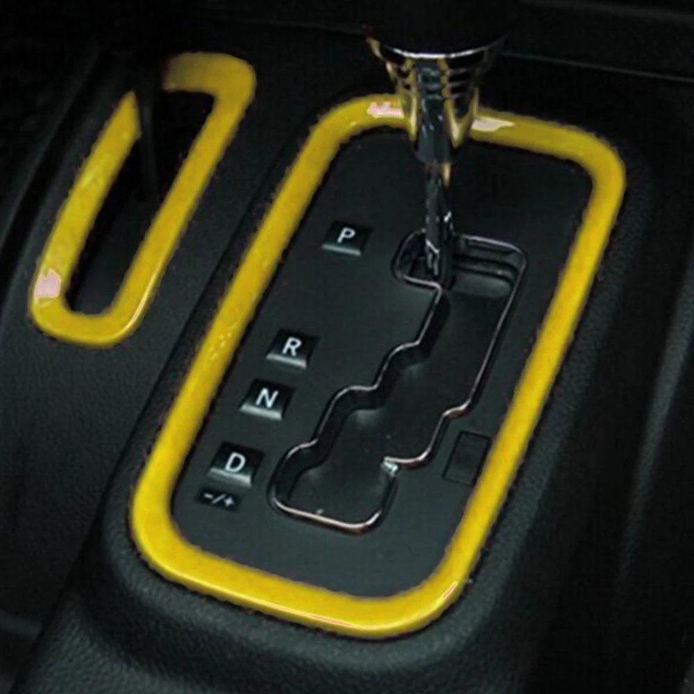 18 шт. полный комплект желтых декоративных накладок на дверную ручку для Jeep Wrangler Jk