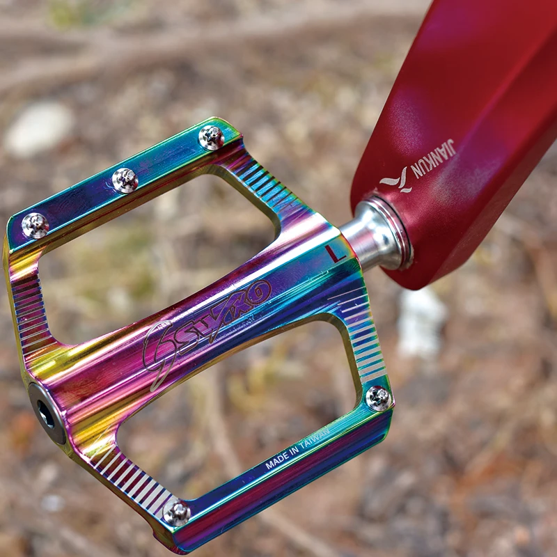 

SWTXO MTB Bearing Pedal Bike Accessories Aluminium Alloy DU Sealed Bearing Dazzling Design Customizable Folding Bike Pedal Pedal