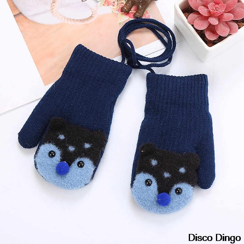 

Children's Winter Warmth And Padded gloves, Suitable For Boys And girls, Cute Squirrel gloves, Cashmere Artificial Finger Gloves