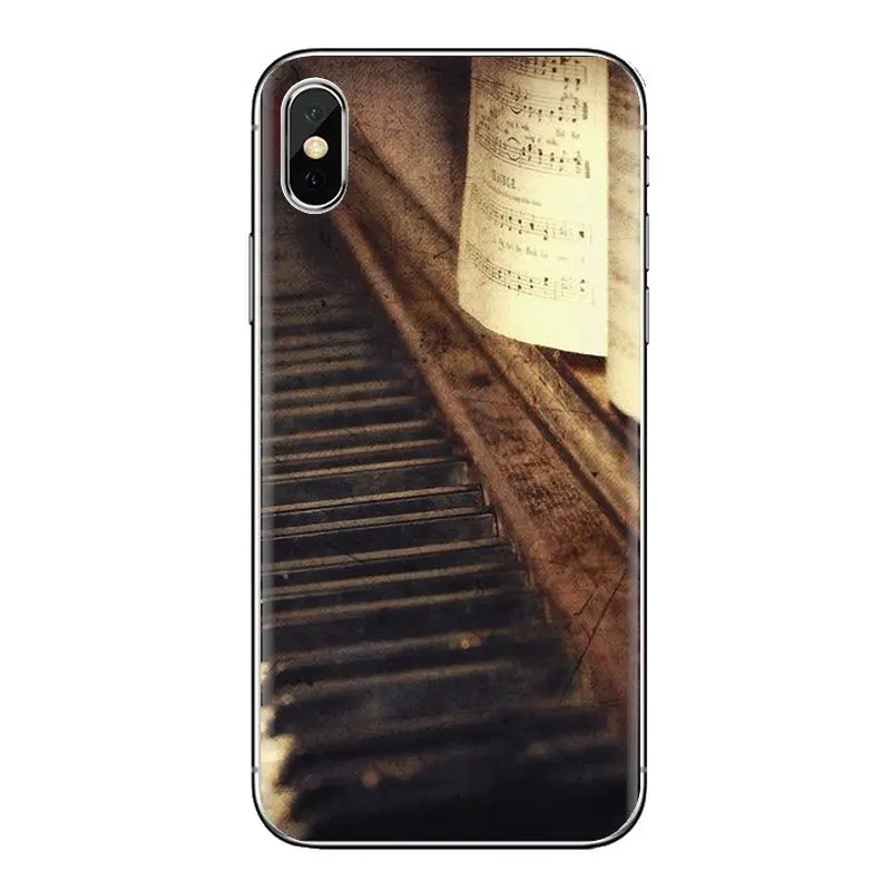 Для iPod Touch Apple iPhone 11 Pro 4 4s 5 5S SE 5C 6 6S 7 8 X XR XS Plus Max Rainbow Piano Key цветная клавиатура Чехлы