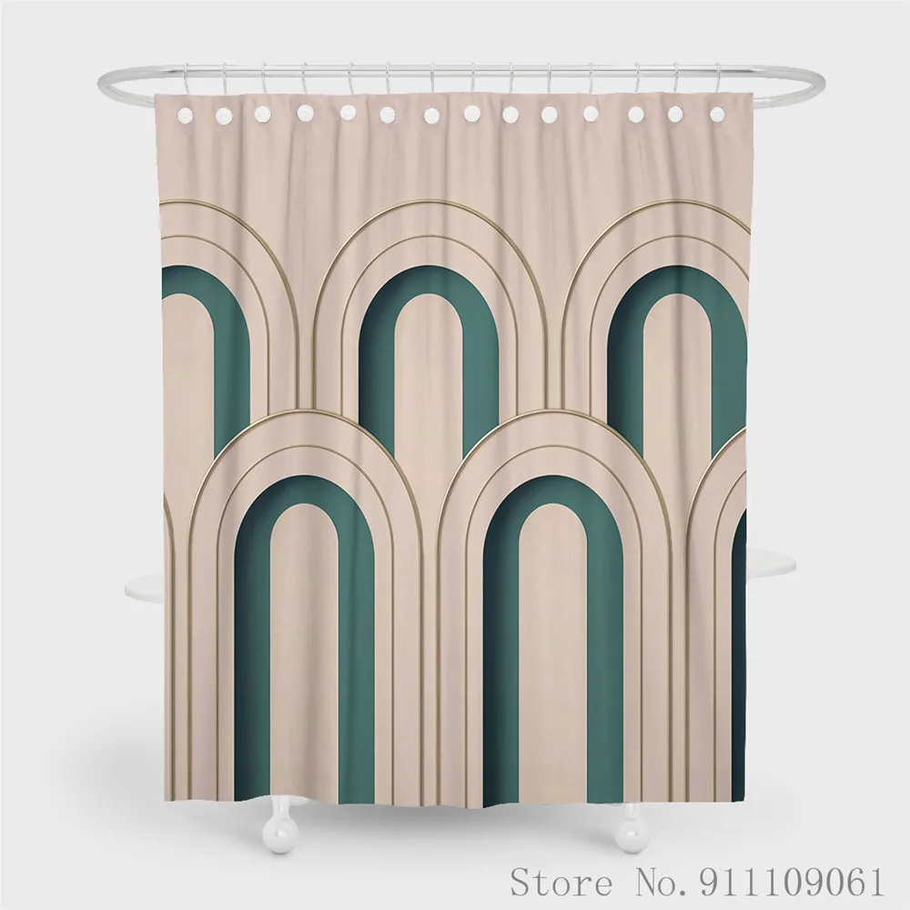 Занавеска для душа в современном стиле небольшая Водонепроницаемая