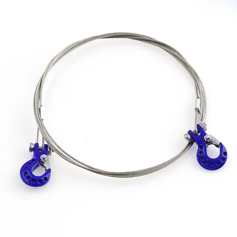 Металлическая цепь для буксировочного крюка из стальной проволоки для автомоделей масштаба 1/8 1/10 RC Car TRX4 Axial SCX10 90046 Wraith RC4WD D90 TF2 Yikong KM TK300 on.