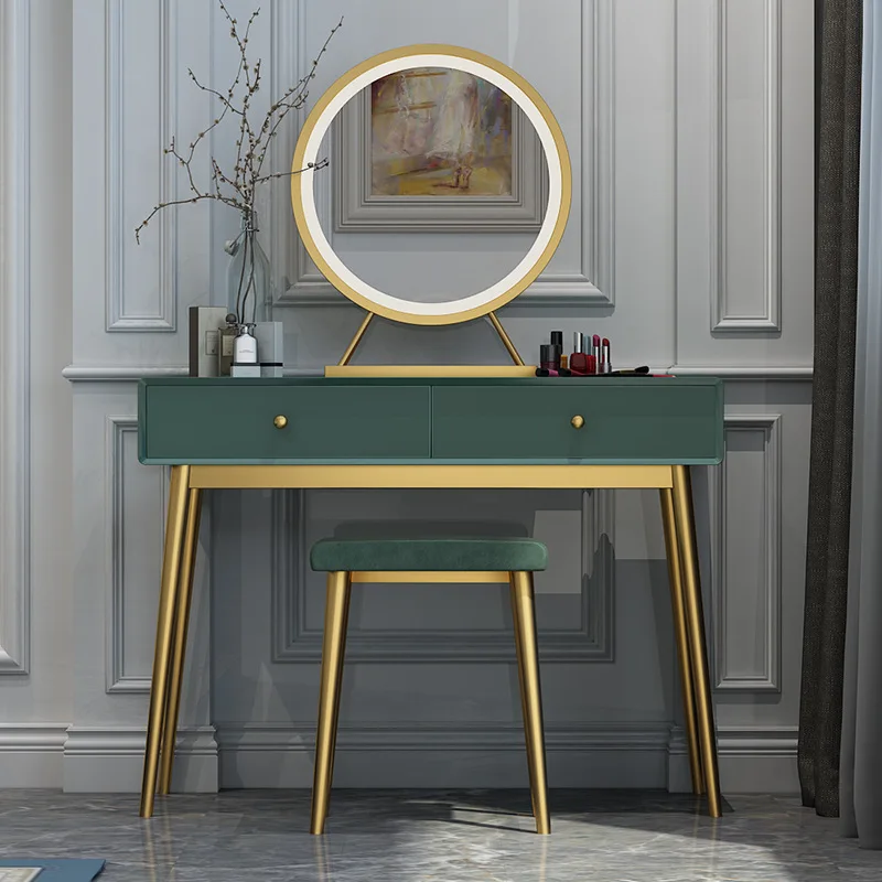 

Nordic Simple Multifunctional Home Ins Bedroom Dressing Table Modern Fashion Mini Storage Dressing Table Stable And Durable