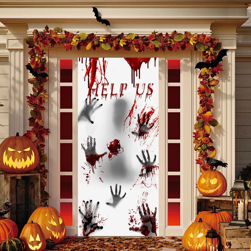 2pcs Window Decal Halloween Sticker Wallpaper Decor | Дом и сад