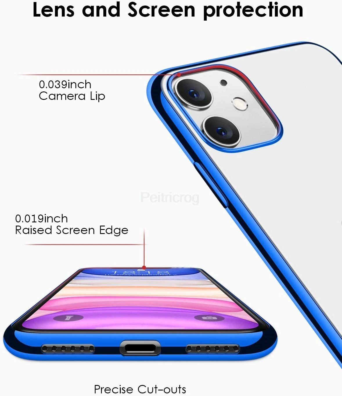 Luxury Phone Case For iPhone 11 Pro XR X XS MAX Laser Plating Soft TPU Clear Cover 7 8 6 6S Plus Bright Crystal |