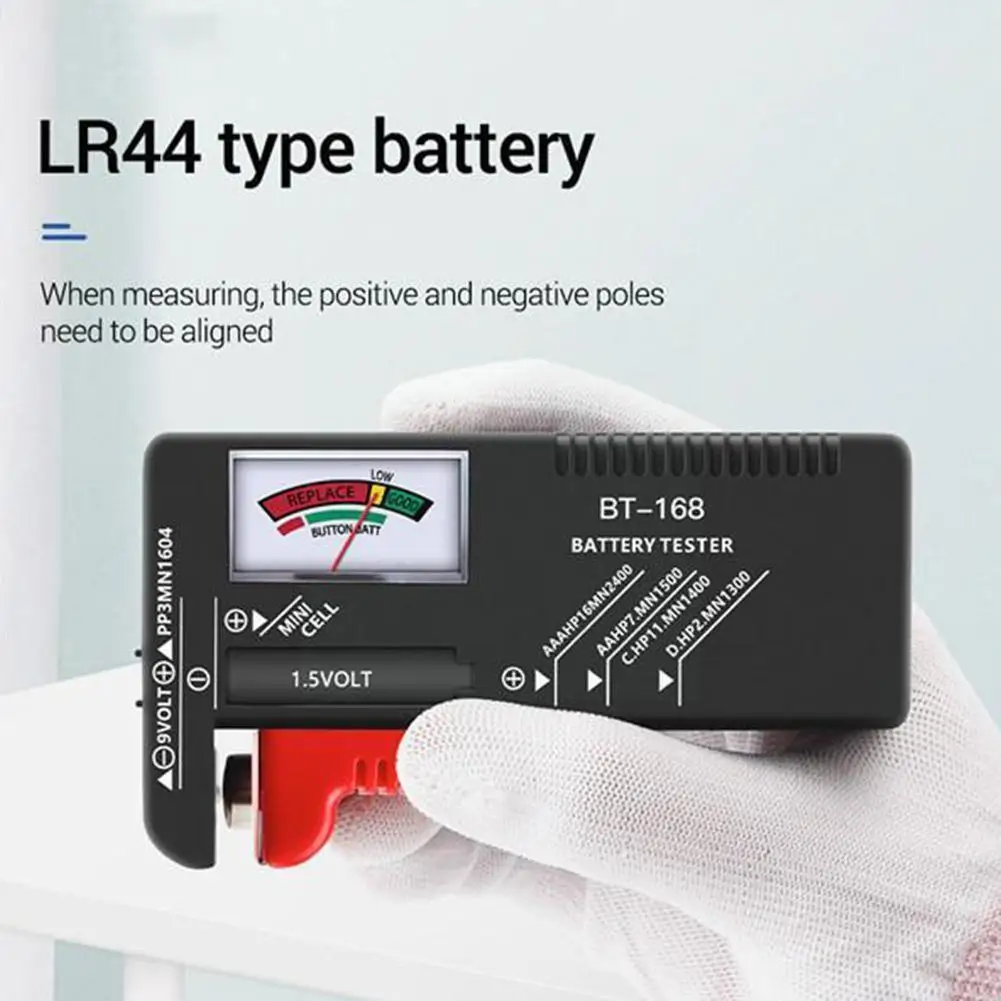 

Pointer Type BT-168 Battery Capacity Tester Battery All Tester Batteries Be 9V Tested 1.5V Button Batteries Can And O9D3