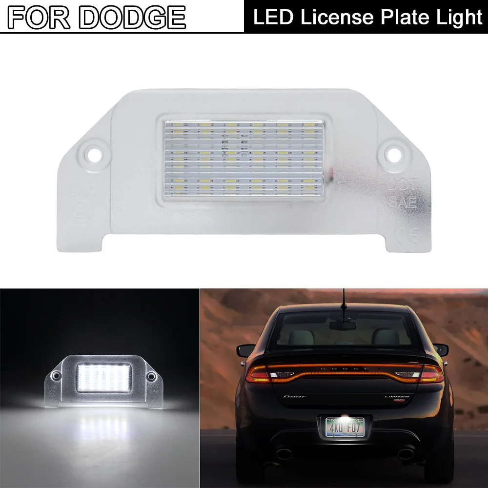 1 шт. Белый светодиодный номерной знак светильник лампы для Dodge Дротика Challenger флеш
