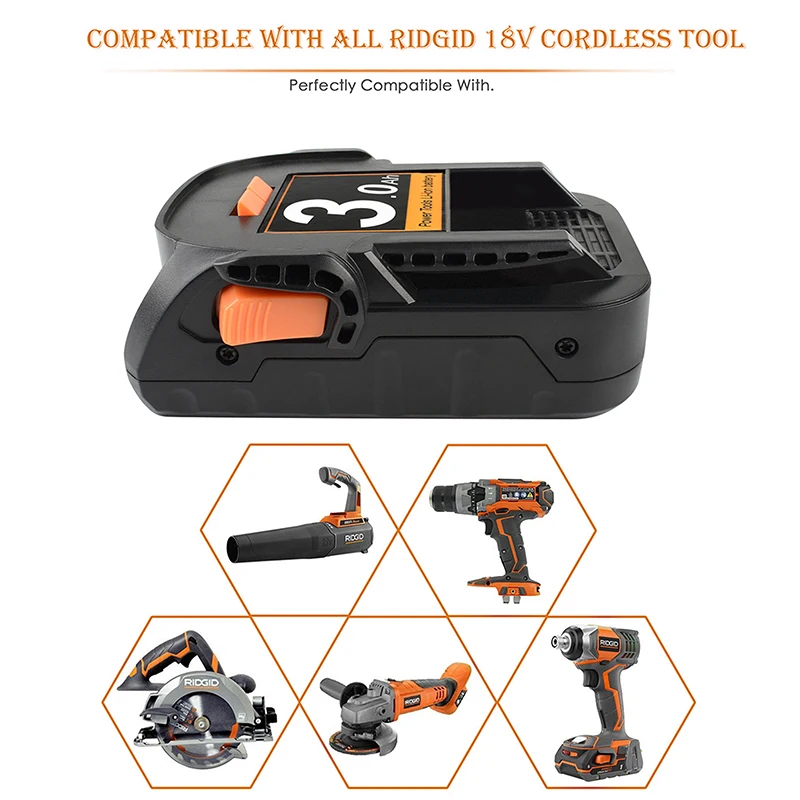 3000 мА/ч R840085 Батарея Замена для указывающего нам R840083 R840086 R840087 AC840085 GIDDS2 3554606 18 Вольт