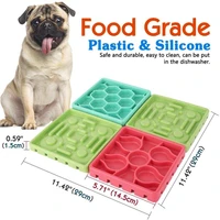 slow feeder dog food tray pet licking tray bottom sucker non slip pet toy licking mat puzzle dog bowl dog accessories