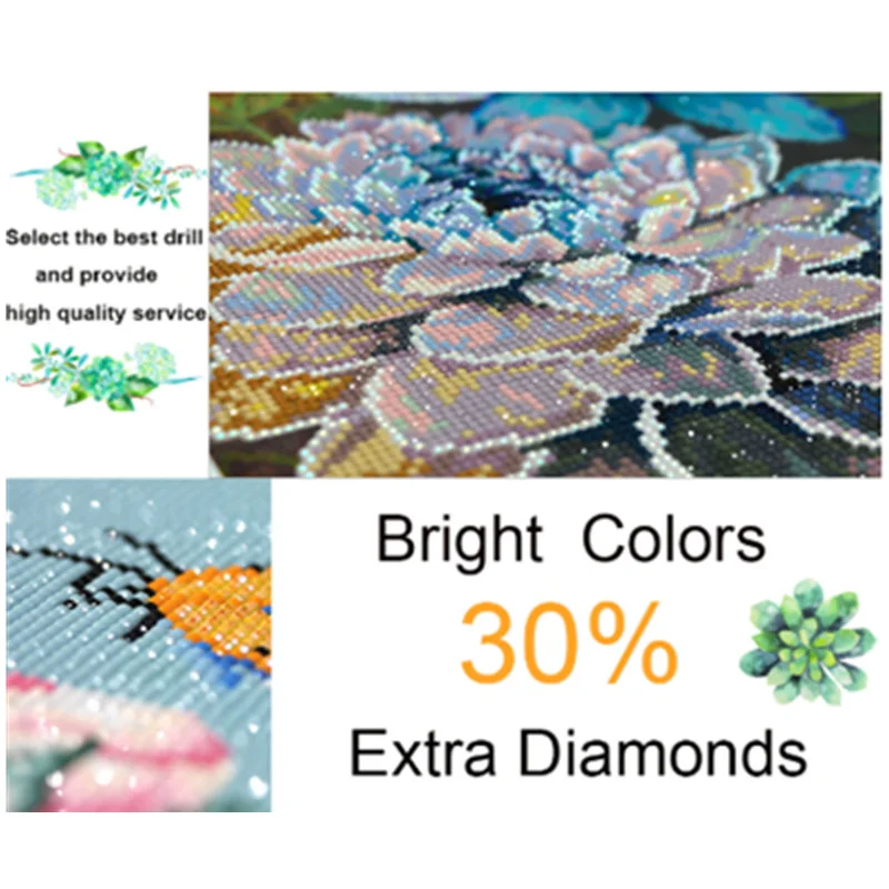 

CraftArtGo 5D DIY Diamond Embroidery Cartoon Full Square Round Rhinestone Mosaic Painting Cross Stitch Flowers Diamond Kit