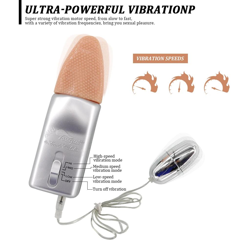 Двойной фаллоимитатор EXVOID с прыжком на язычке секс-шоп Стимулятор клитора