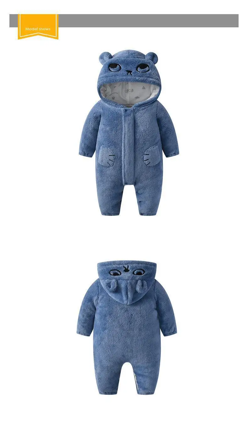 Новинка 2019 года сезон осень-зима хлопковый комбинезон с длинными рукавами для