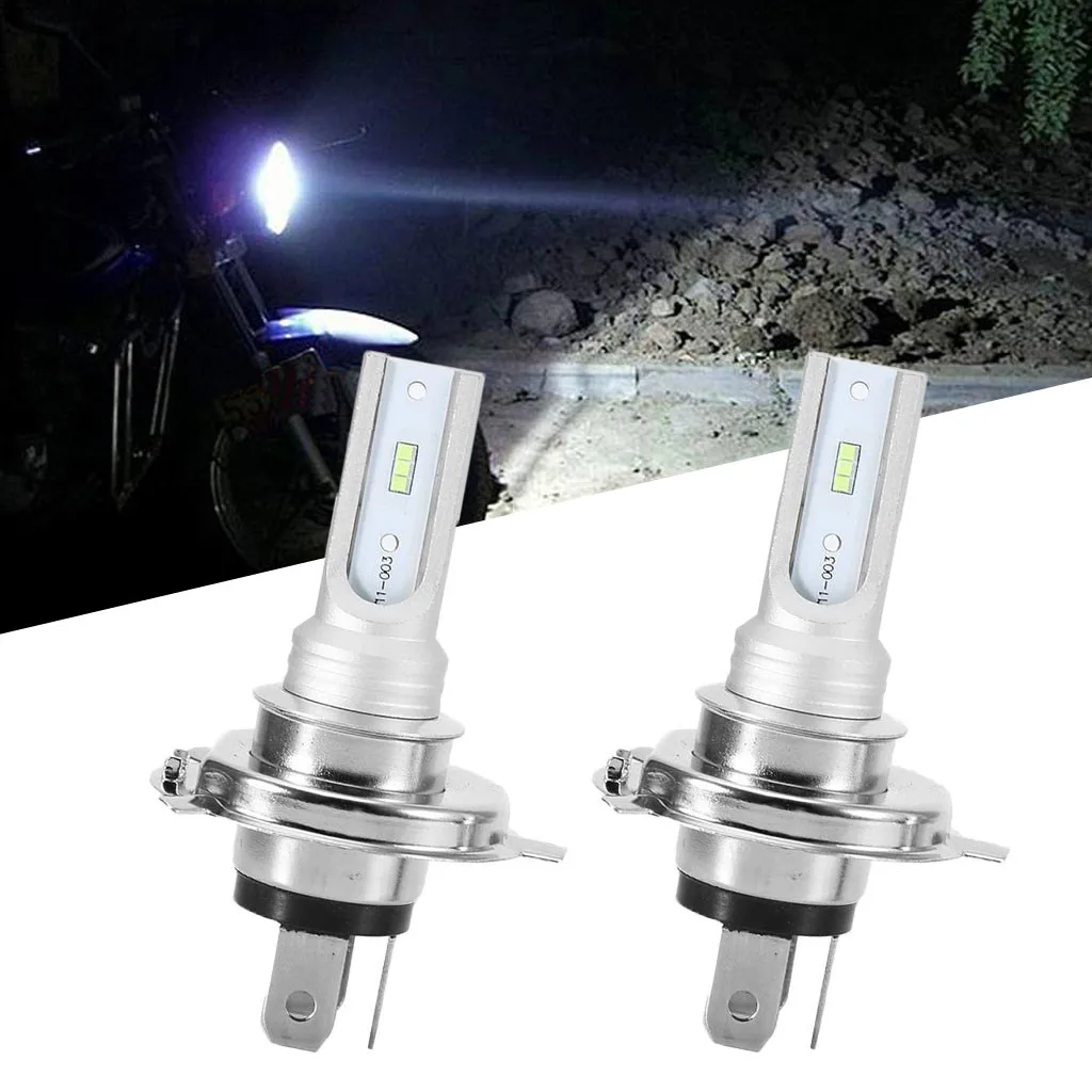Новый H4 светодиодный фонарь для мотоцикла 4W±0. 5W CSP Y11 синий свет 8000K (2 шт) фара