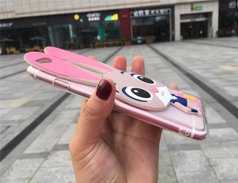 3D милый чехол для телефона с кроликом для zte лезвие A3 A5 A7 L8 L7 X3 D2 T620 X5 D3 A452 оболочки с мультяшками для задней панели Чехол чехол s