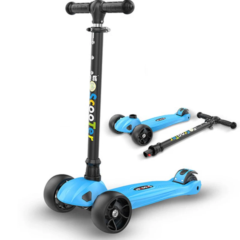 Детский самокат 3 круга для мальчиков детей 2 6 7 8 10 лет 4 девочек начинающих