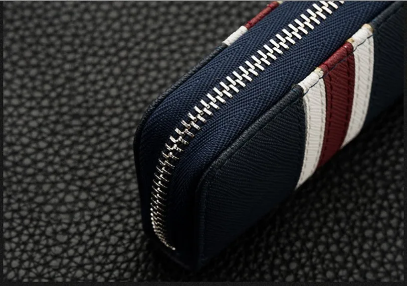 Чехол для ключей в полоску деловом стиле Сумка с кольцом аксессуары интерьера