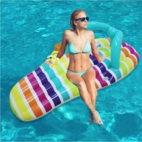 creative slippers floating row summer water hammock swimming pool air mattresses beach water sports pool float lounger chair
