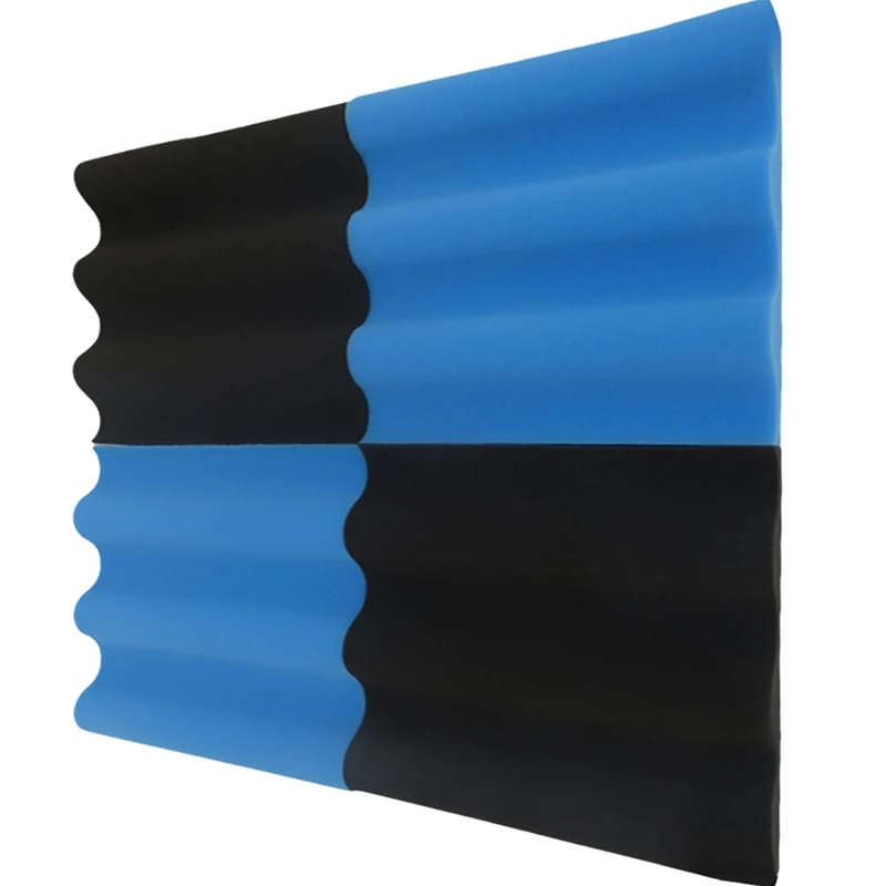 

12Pack Wave Design Acoustic Foam Panels,Studio Wedge Tiles,Sound Panel Wedges Soundproof Insulation Absorbing