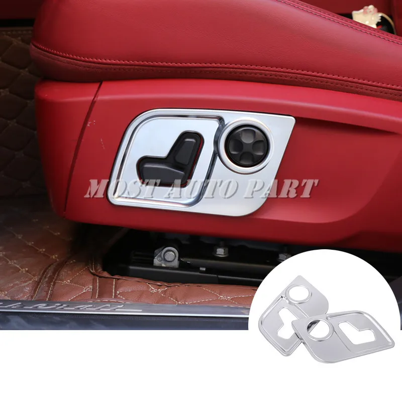 

Interior Car Seat Button Frame Cover 2pcs For Maserati Quattroporte 2013-2021 Car accesories interior Car Trim