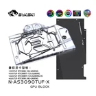 Водяной блок Bykski для игрового графического процессора ASUS TUF RTX 3090 3080, медная видеокарта с полным покрытием, радиаторный блокA-RGB в наличии