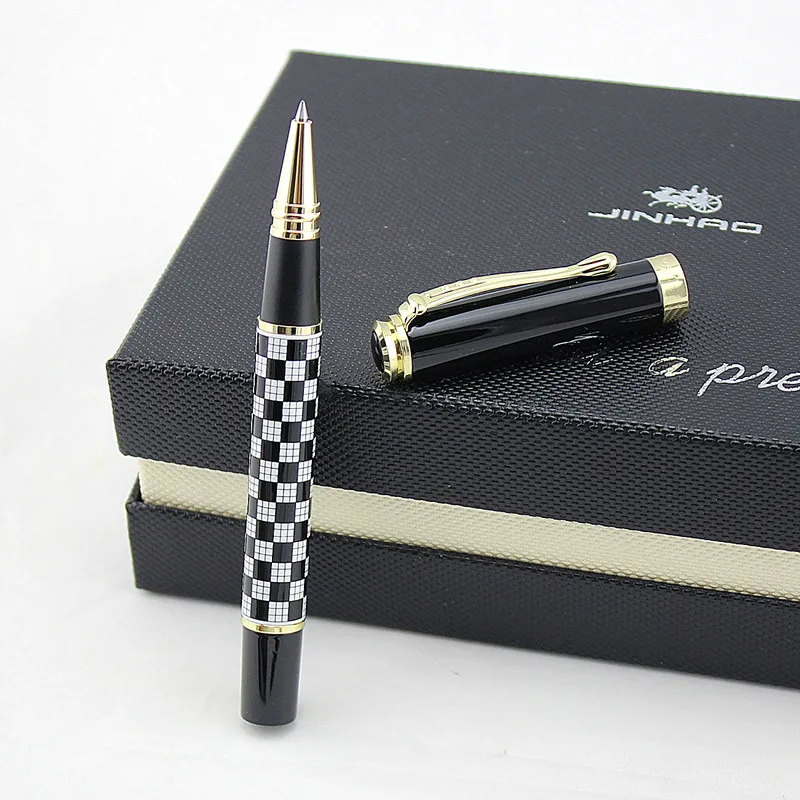 JINHAO 500 черная лакированная гелевая ручка, цвета 0,7 мм, перо, шариковая ручка, заправка, высокое качество,, роскошная ручка для письма, подарок