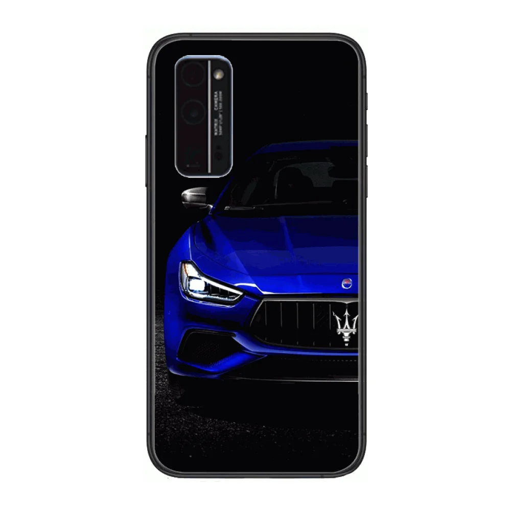 

Italy Supercar Maserati Famous car Phone Case Hull For Huawei Honor 8 9 10 20 30 A S Lite Pro 5g i Black Back Soft Cell