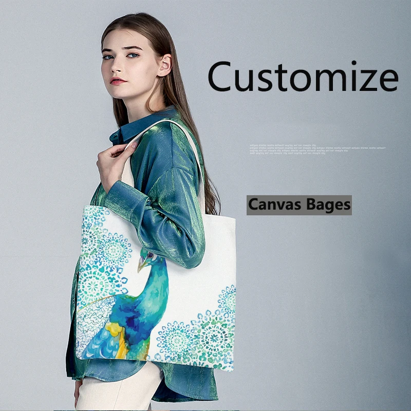 Женская Холщовая Сумка однотонная Вельветовая сумка через плечо тоут с принтом