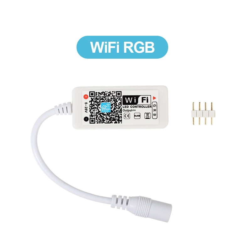 Светодиодный Wi Fi контроллер RGB / RGBW на 12 В постоянного тока с 24 кнопочным пультом