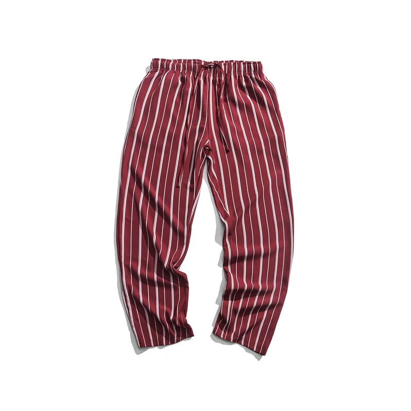 

Undefined stripe straight trousers men summer joggers streetwear Wide pants men fashion Casual trousers Couple men's pants