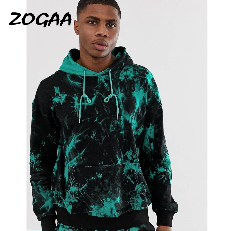 

ZOGAA Hoodies Men Autumn Winter New Men's Personality Sweater Printed Sweatshirts Casual Trendy Hot Sale All-match Lounge Wear