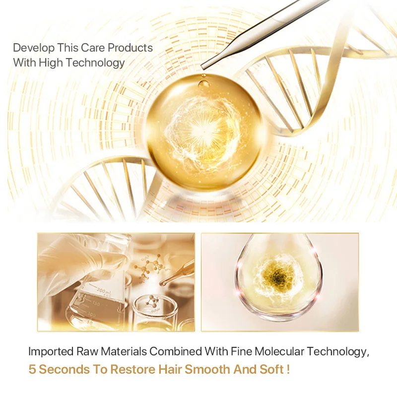 

60ml Hair Mask Repair Damage Restore Soft Hair Advanced Molecular Hair Roots Repair Hair Miracle Hair Mask TSLM1
