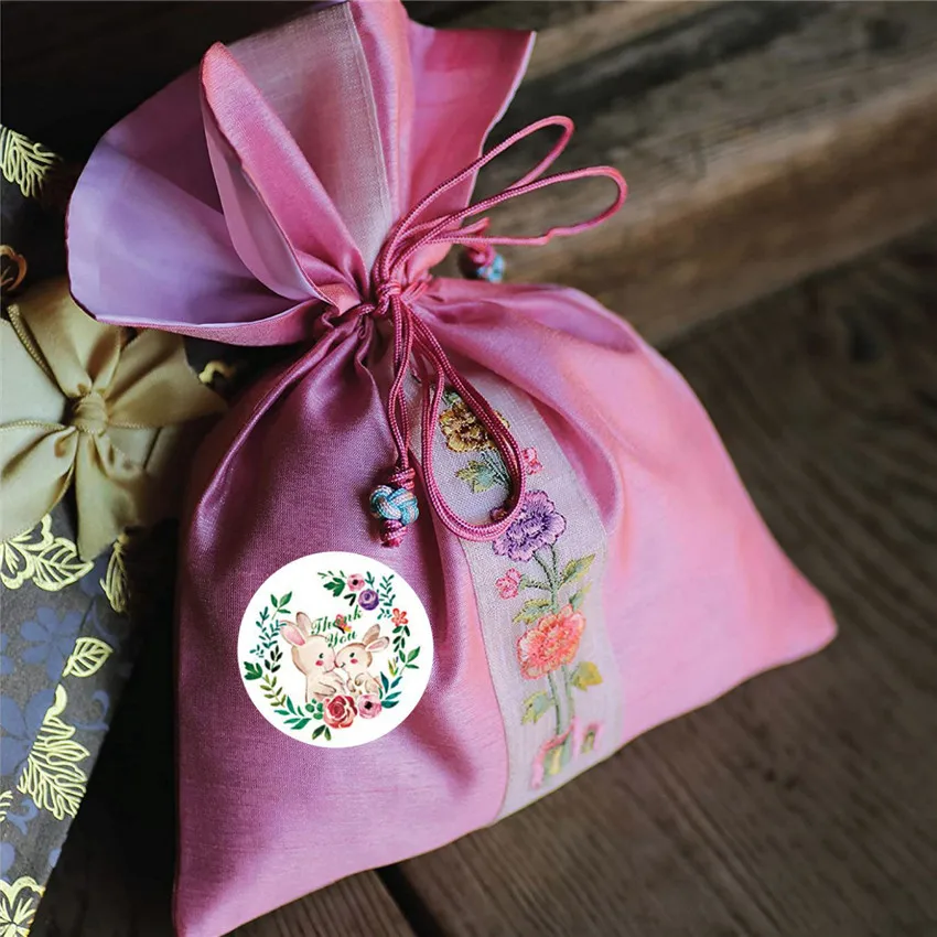 

500pcs Cute Animal Thank You Stickers Rabbit Elephant Gift Decoration Seal Labels Kids Reward Diary Scrapbook Stationery Sticker