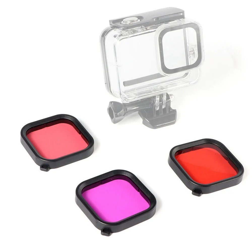1 шт. красный розовый пурпурный фильтр для подводного погружения под воду