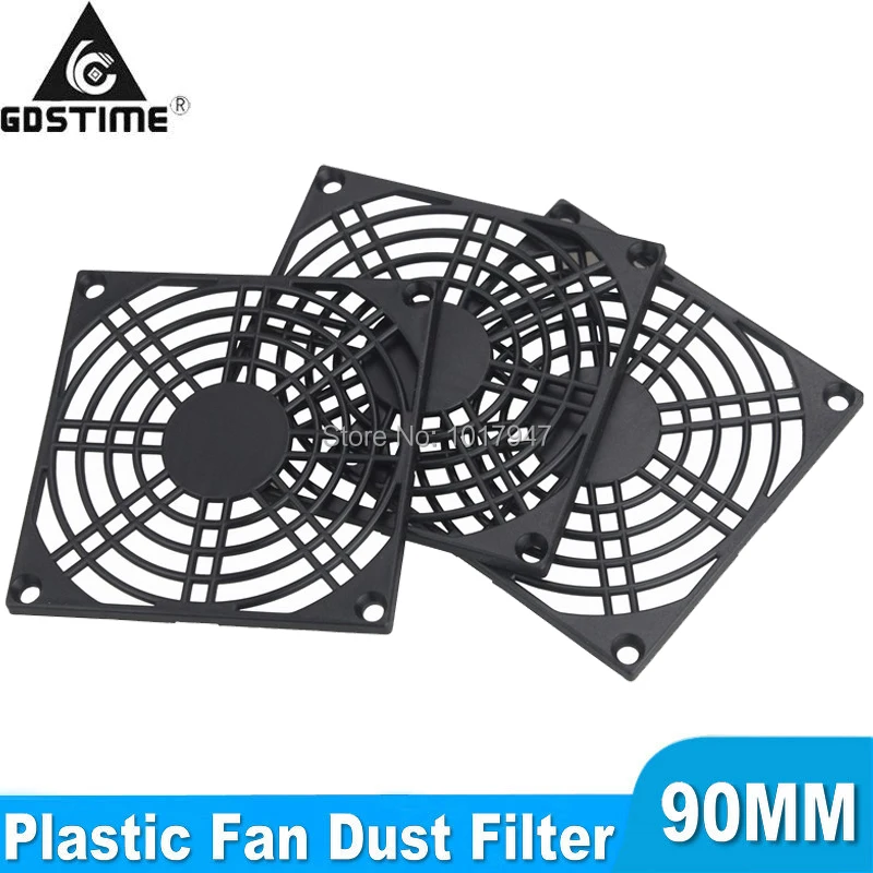 Пылезащитный фильтр Gdstime для компьютера, 5 шт., 92 мм, 90 мм, пылезащитная крышка для вентилятора 92x92 мм, 9 см, чехол-кулер