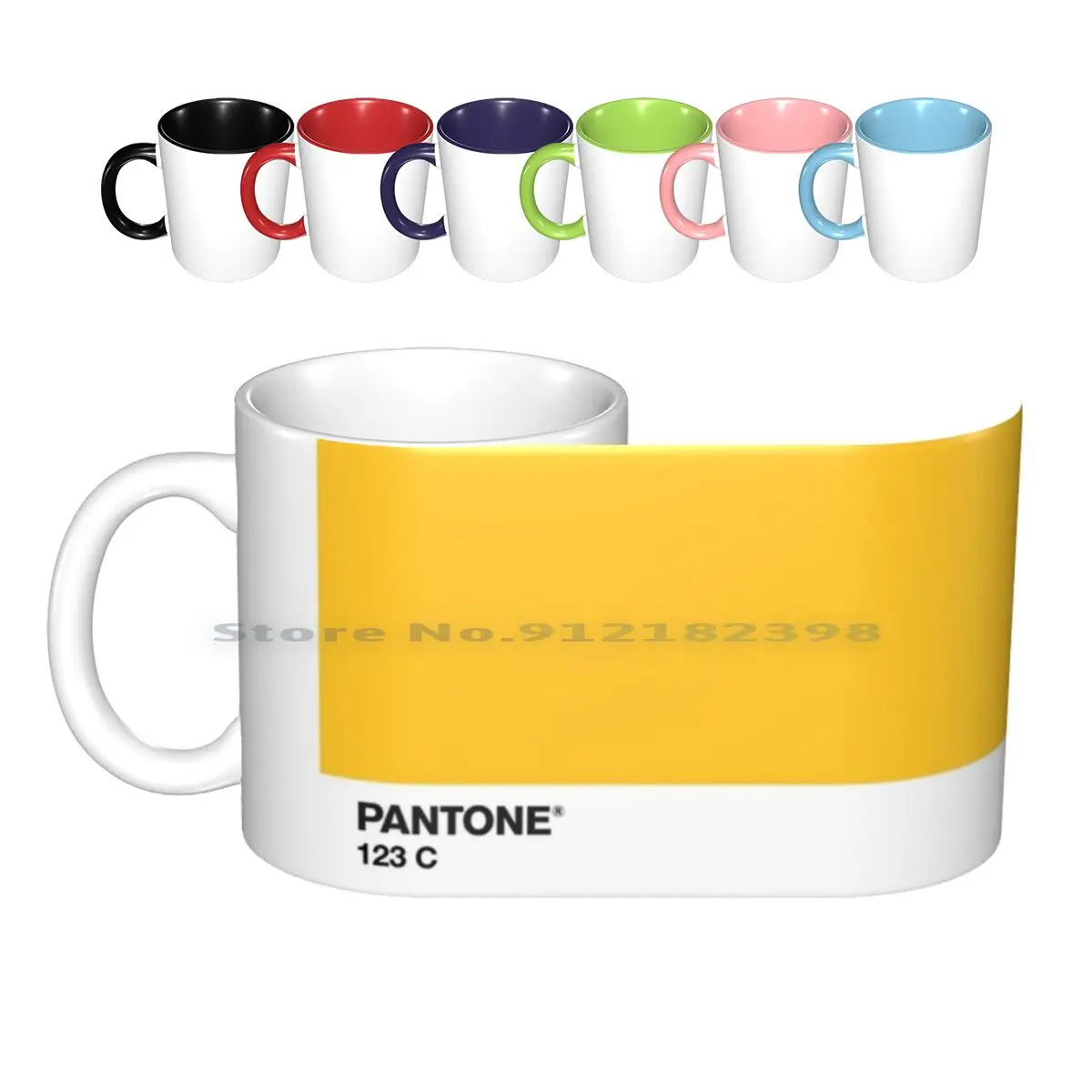 

Pantone 123c Ceramic Mugs Coffee Cups Milk Tea Mug Pantone 123c Yellow Rust Mustard Wes Anderson Hipster Aesthetic Style