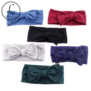 Корейские банты для маленьких девочек, хлопковые резиновые повязки на голову, аксессуары для волос, зимняя мягкая эластичная повязка для волос для малышей, школьные подарки