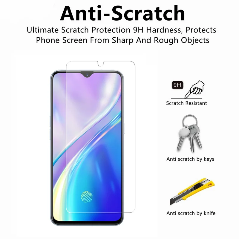 Protector de pantalla ultrafino para Oppo Realme XT, vidrio templado, pel&iacute;cula endurecida HD 730G, Realme X2, 2 uds.-1