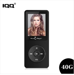 IQQ новая версия Ультратонкий MP3-плеер X02 Встроенный 40G и колонки могут играть 80H без потерь портативный плеер с FM/запись