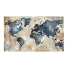 70x12 0 см винтажная карта мира акварелью картина холст живопись плакаты и искусства для декора гостиной