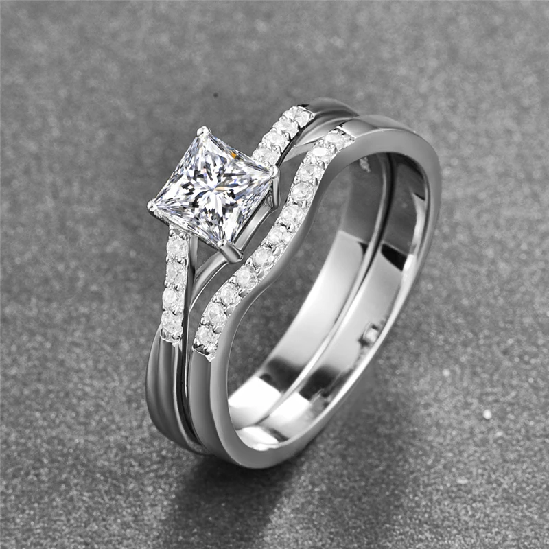 1 пара Женское кольцо из драгоценных камней 5 Х5 мм | Украшения и аксессуары