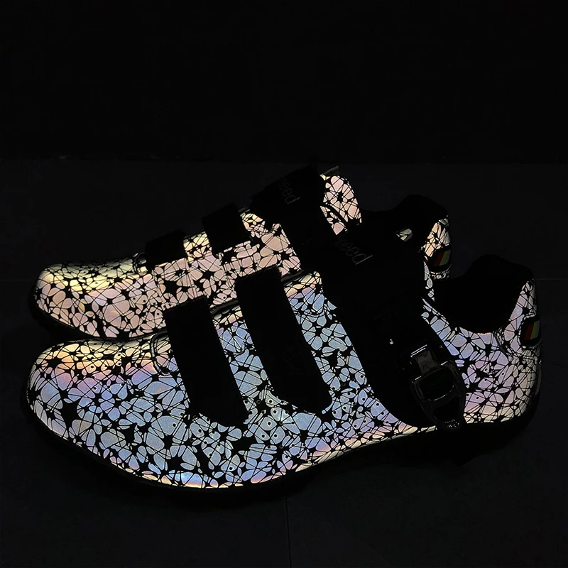 

2020 New Cycling Shoes Man Women Professional Bicycle Shoes Athletics Triathon Bike Racing Shoes Night Reflective Riding Sneaker