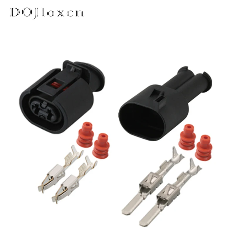 

1/5/10/20/50/Sets 2 Pin Way Auto Male Female Waterproof Sensor Plug Sealed Cable Connector For VW Audi DJ70250-3.5-21 6N0927997