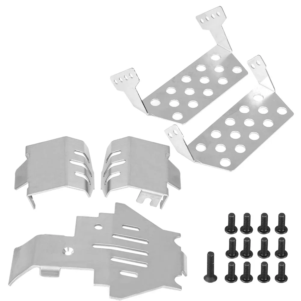 5 шт. серебристая Защитная противоскользящая пластина из нержавеющей стали для