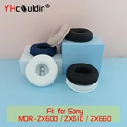Подушечки для Sony ZX660AP ZX660 ZX610 ZX600 MDR-ZX600 MDR-ZX610 MDR-ZX660 наушники амбушюры Чехлы PU ушной вкладыш Замена