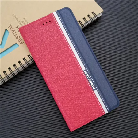 Leather Flip Case Cover For Meizu Pro 6 7 16TH 15 16 16X C9 Pro X8 M6s 16S M6t M6 M5 M5S M8 Lite M3 Note 8 9 U20 Phones Cases - Цвет: red 1009