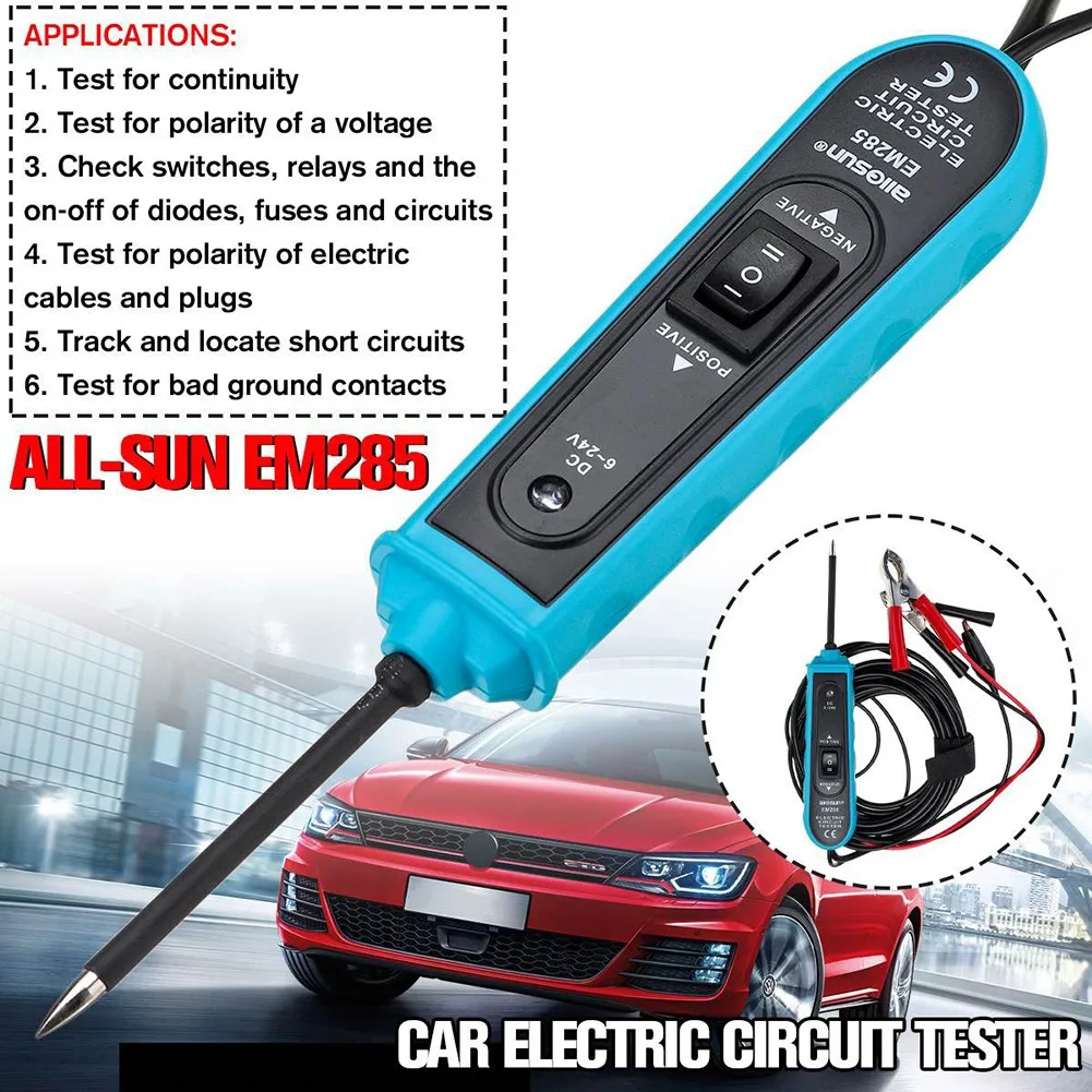 

Crocodile Circuit Tester DC 6~24V Flexi Extension Plastic Power Probe Probe