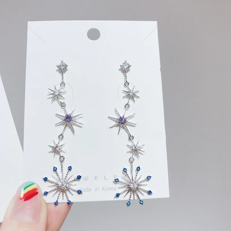 Новые модные элегантные Геометрические блестящие циркониевые бриллианты в