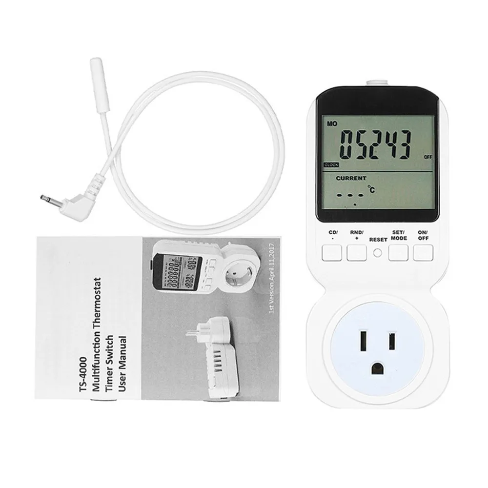 Розетка многофункциональная термостат таймер розетка с датчиком цифровые часы