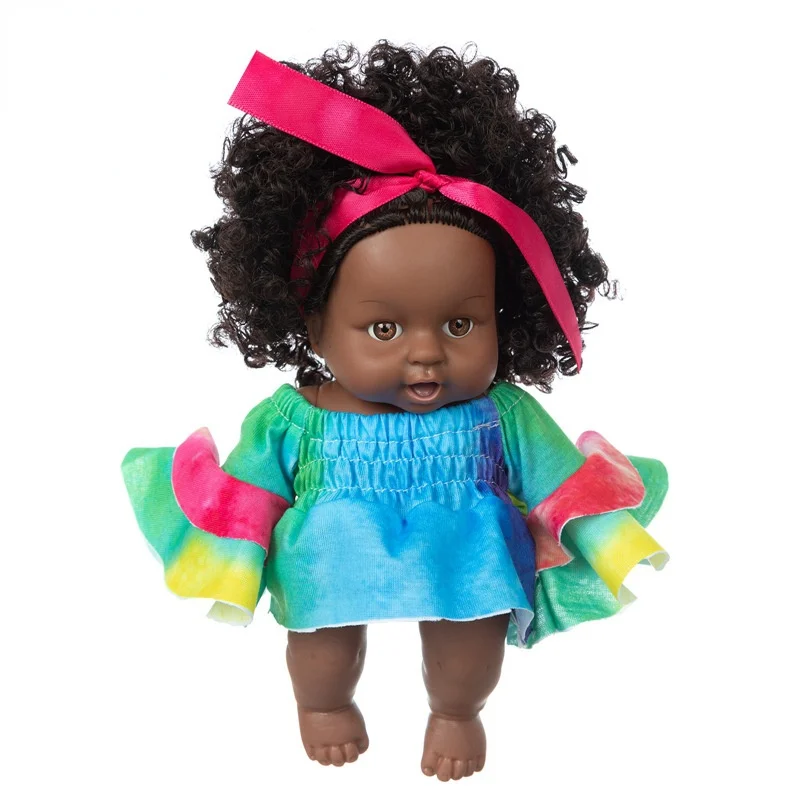 

New 8 inch enamel doll color tie dye set baby doll simulation rebirth doll