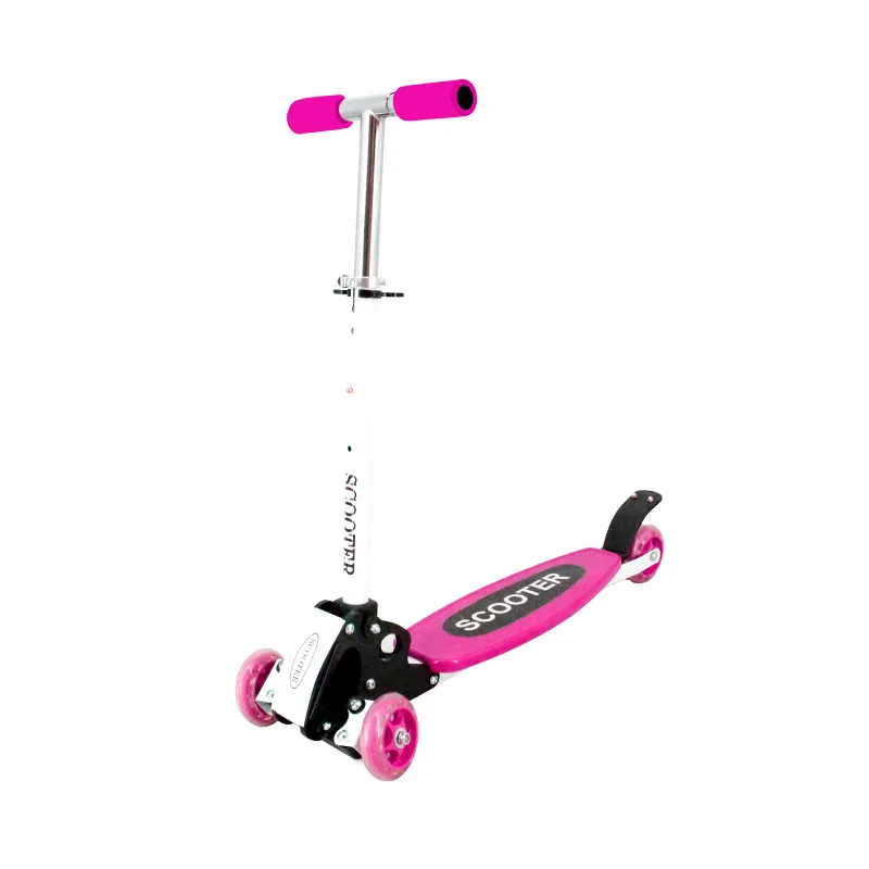 Lightweight Kick Scooter for 2-7 Years Kids Three Levels of Height Adjustment Four Wheels Are Safer Load Bearing 60KG Skateboard | Спорт и